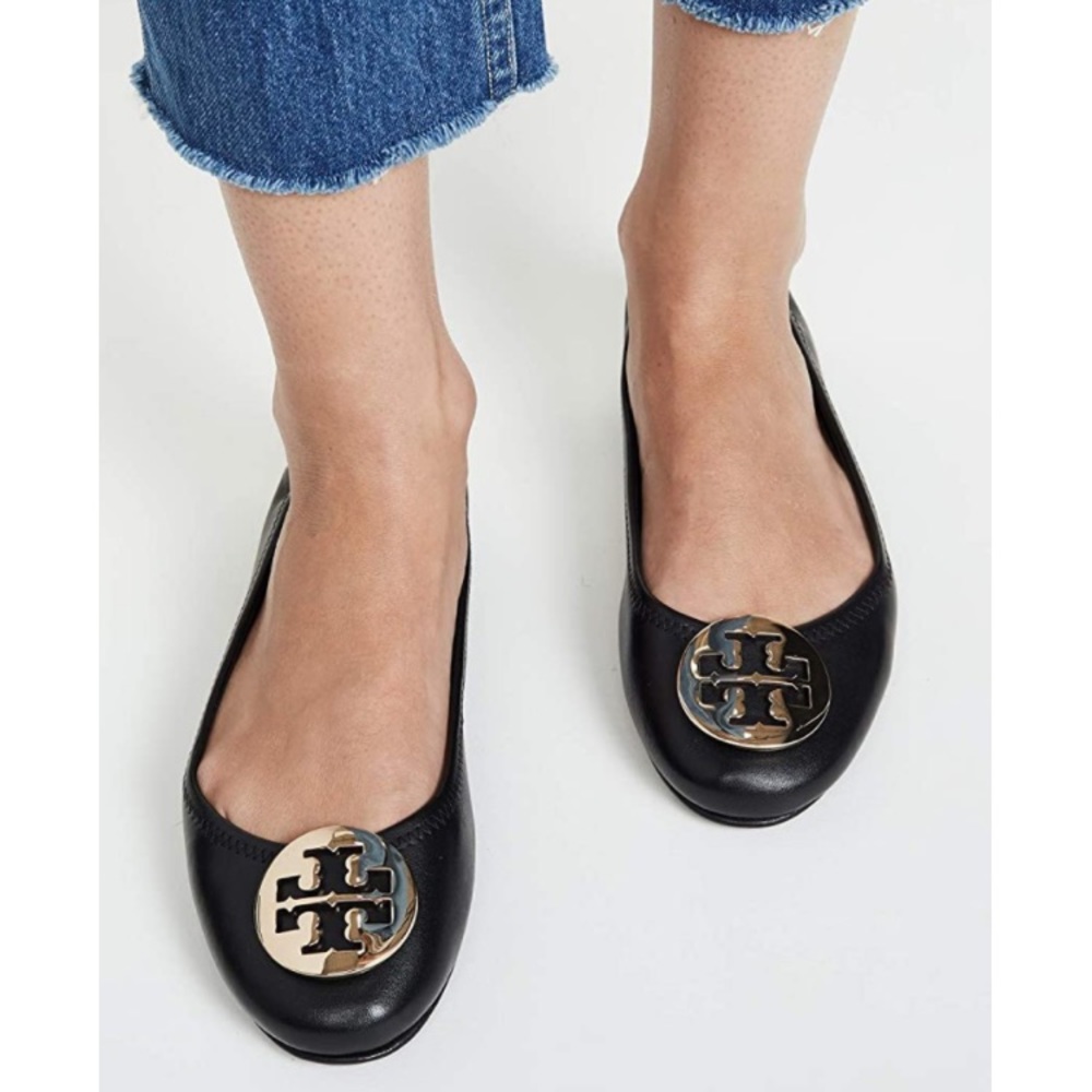 Tory Burch Minnie travel logo ballet flats